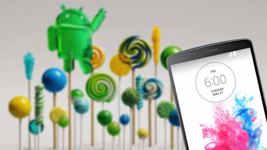 Android Lolli pop en LG G3