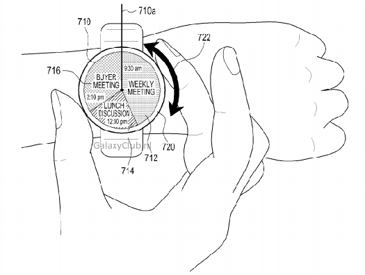 Samsung smartwatch patente