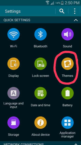 Icono TouchWiz temas de Samsung
