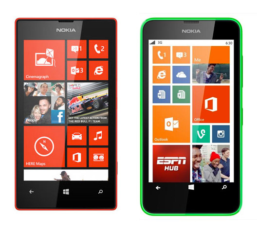 Nokia Lumia 520 y 630