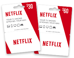 Netflix tarjetas de regalo (Gift Cards)