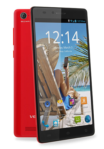 Verykool S5510 Juno un phablet Android KitKat  en México color rojo