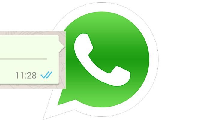 WhatsApp doble check azul logo