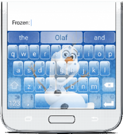 frozen-keyboard-olaf-swiftKey