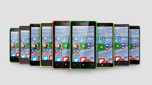 Serie Lumia con Windows 10
