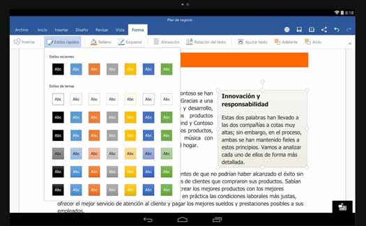 Office Word para Android