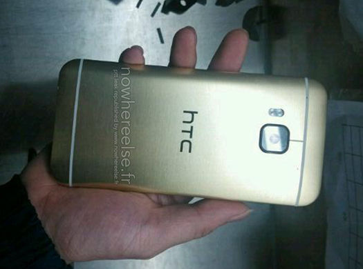 HTC One M9 color oro filtrado