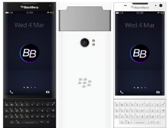 BlackBerry prototipo con pantalla curva