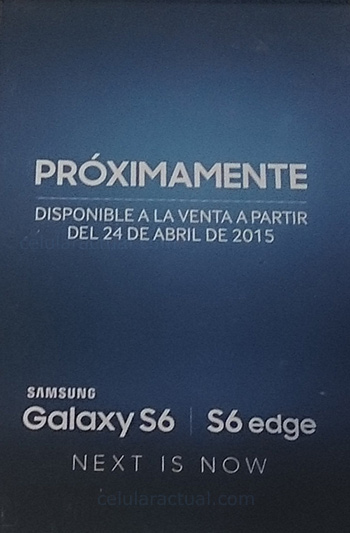 Galaxy S6 en México póster 24 de abril