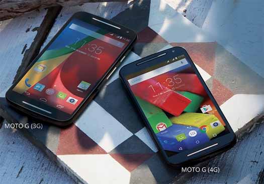 Moto G segunda generacion en versión 3G  y 4G