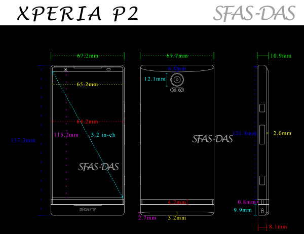 Xperia P2 esquema filtrado