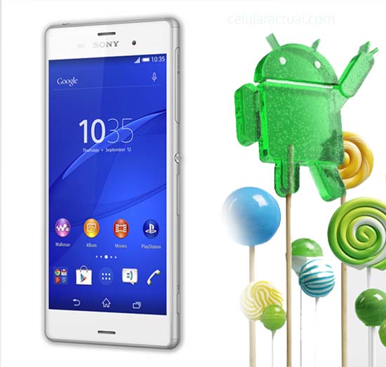 Sony XperiaZ3 con Android Lollipop