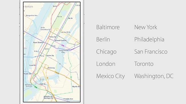 Apple iOS 9 Apple Maps con tránsito en la Ciudad de México disponible