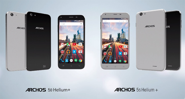 Archos 50 Helium Plus  y Archos 55 Helium Plus 