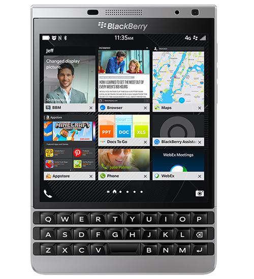 BlackBerry Passport Silver Edition con acero inoxidable