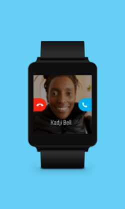 Skype en Android Wear notificaciones