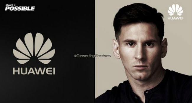 Lionel Messi nueva imagen de Huawei