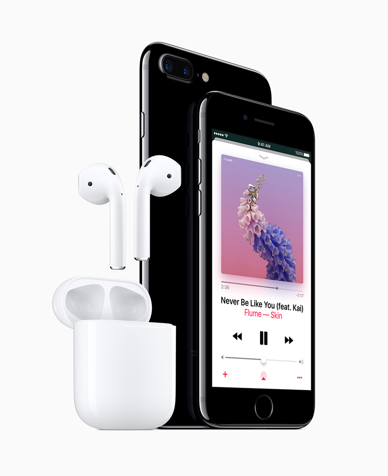 iPhone 7 y iPhone 7 Plus Airpods