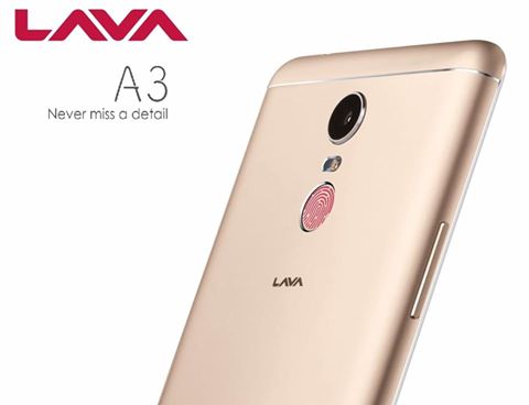 Lava A3 sensor de huellas