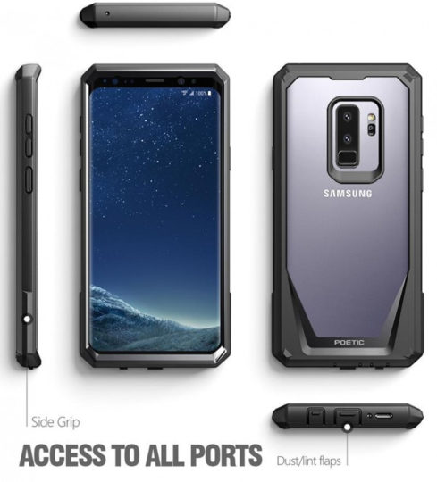 Samsung Galaxy S9+ carcasa color negro resistente