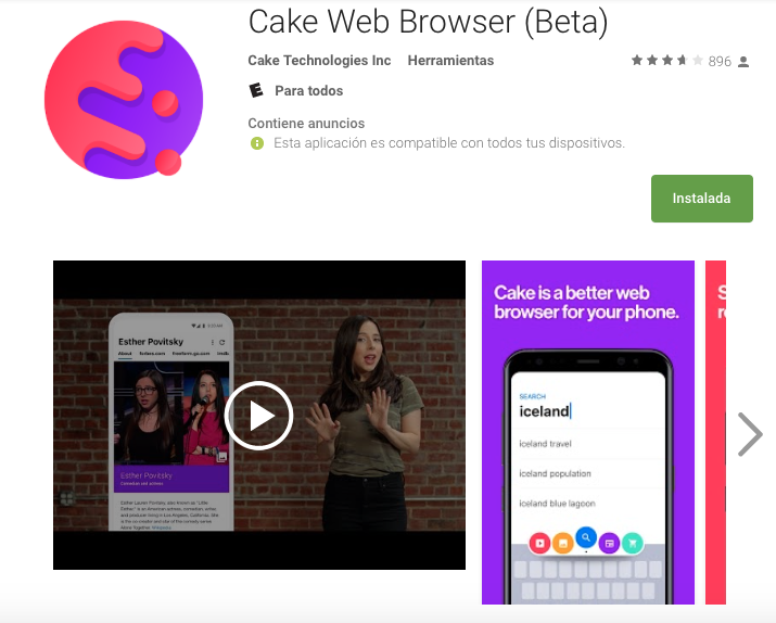 Cake Web Browser