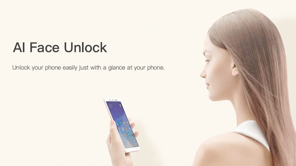 Xiaomi Redmi Note 5 Desbloqueo mediante el reconocimiento de cara