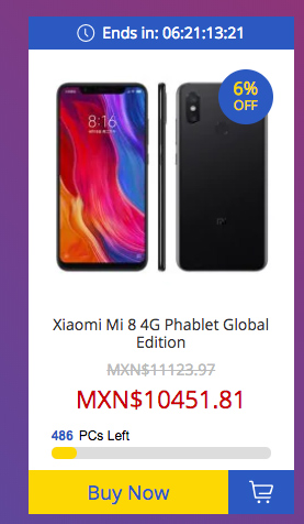 Xiaomi Mi 8 de 128 GB en oferta