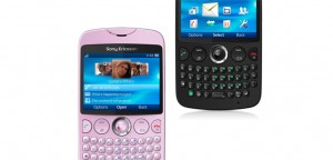 Sony Ericsson txt ya en México Rosa y Negro