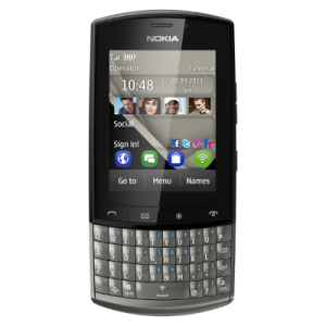 Nokia Asha 303 grafito, gris