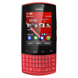 Nokia Asha 303 rojo