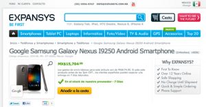 Samsung Galaxy Nexus disponible para México