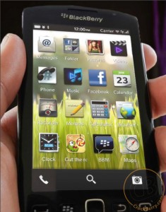 BlackBerry 10 OS interfaz