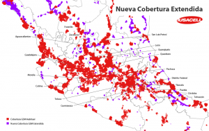 Mapa Iusacell Nueva Cobertura Extendida