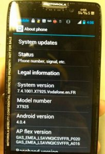 Motorola RAZR HD global