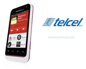 Motorola XT320 Defy mini rosa con blanco Telcel