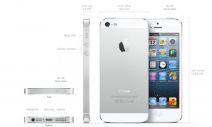 iPhone 5 de Apple partes físicas exterior