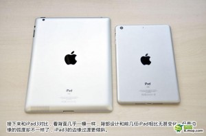 Comparación iPad mini con iPad 3