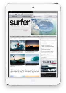 iPad mini fotos oficiales Navegador Safari