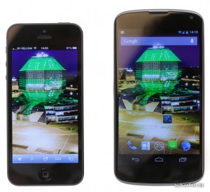 LG Nexus y iPhone 5