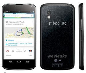 LG Nexus 4 de Google imagen oficial para medios