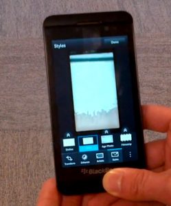 Video BlackBerry 10 interfaz cámara con BlackBerry Z10