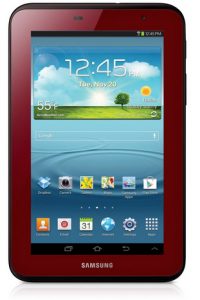 Samsung Galaxy Tab 2 7.0 en color Rojo Garnet