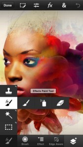 Adobe Photoshop Touch for phone para iPhone pantalla