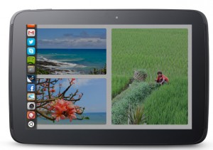 Ubuntu para tablets oficial, barra favoritos