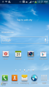 Samsung Galaxy S IV screenshot filtrado pantalla de inicio