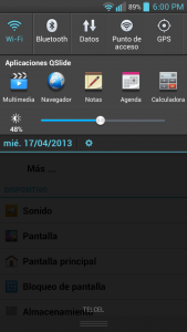 Captura LG Optimus L9 con Telcel actualizado a Android 4.1.2 Jelly Bean