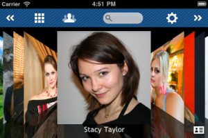 Visualiza tus contactos de iPhone en cover flow.