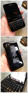 BlackBerry R10 en color negro parte trasera cámara