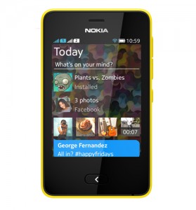 Nokia Asha 501 oficial pantalla color rojo