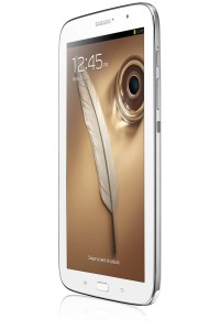 Samsung Galaxy Note 8.0 WiFi en México de perfil pantalla de 8 pulgadas